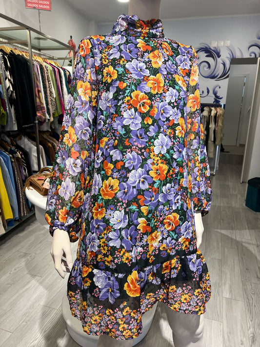 Vestido curto com padrão Ref. 4482206