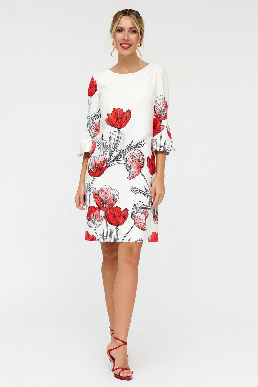 Vestido curto com padrão