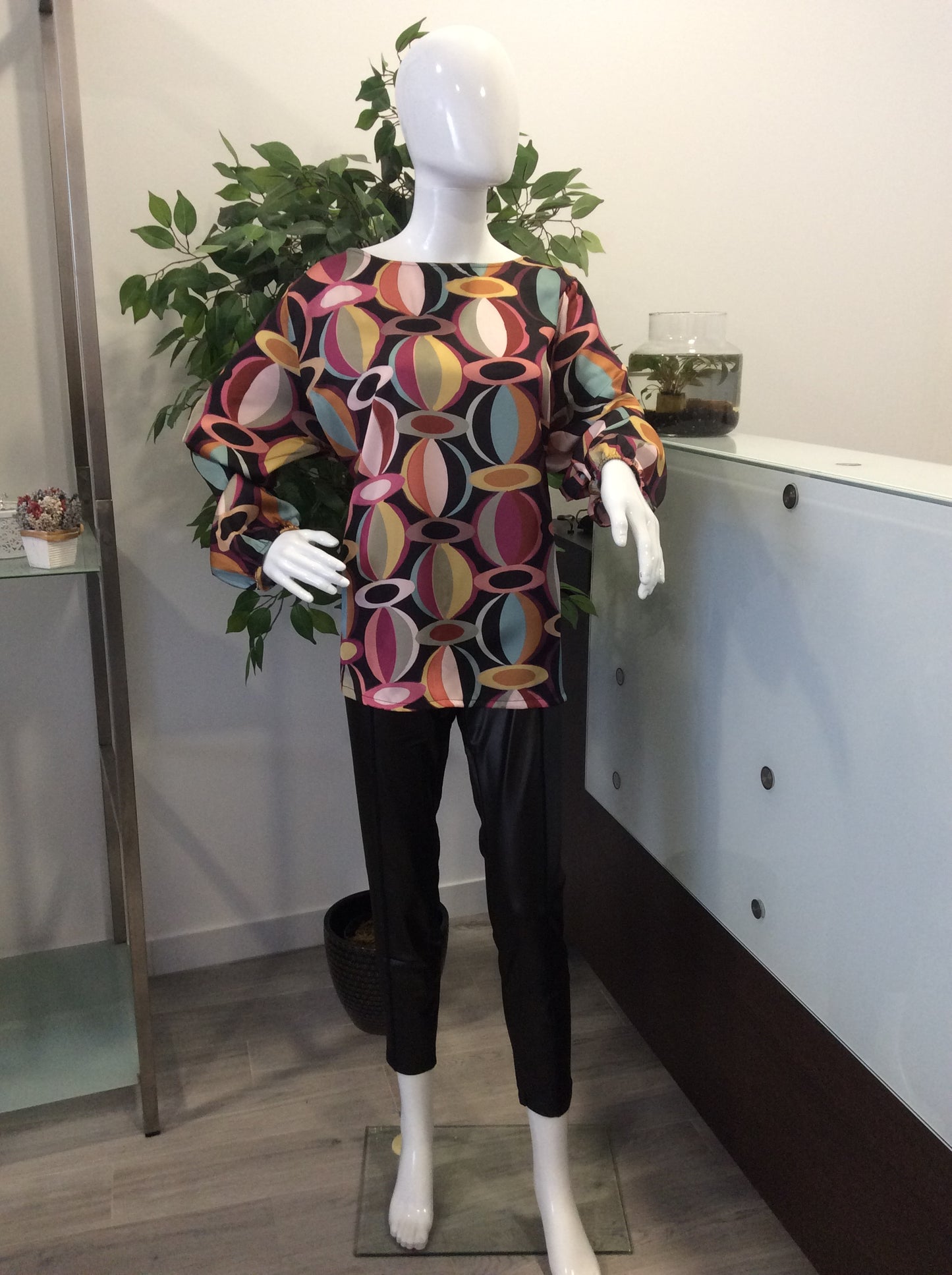 Camisa com padrão manga longa Ref. 231418