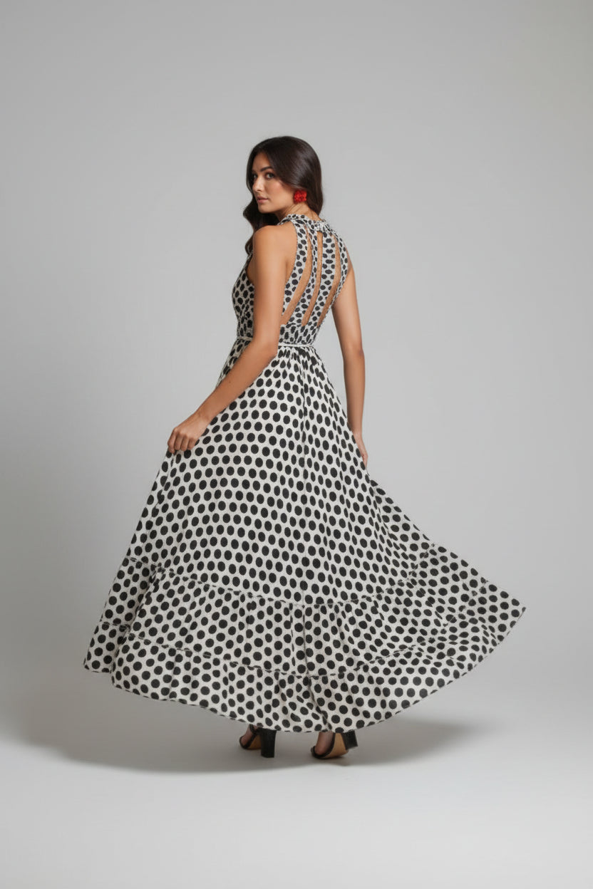 Long dress with polka dot pattern Ref. 2172374