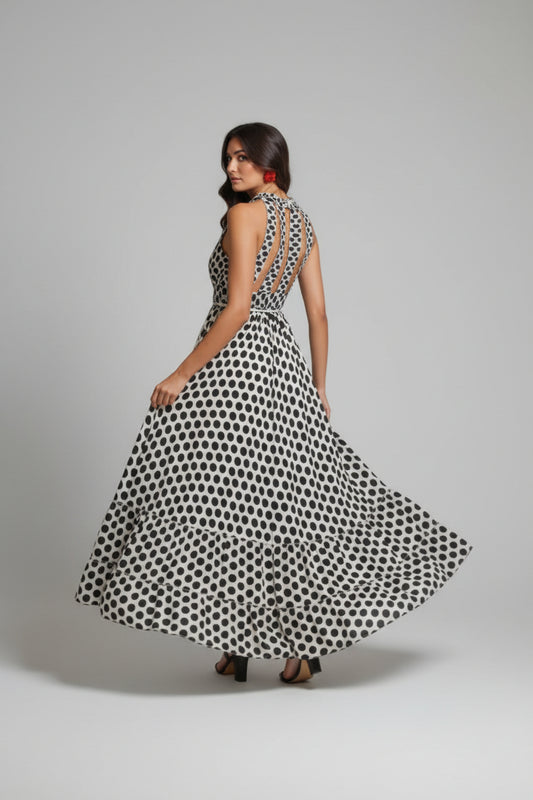 Long dress with polka dot pattern Ref. 2172374