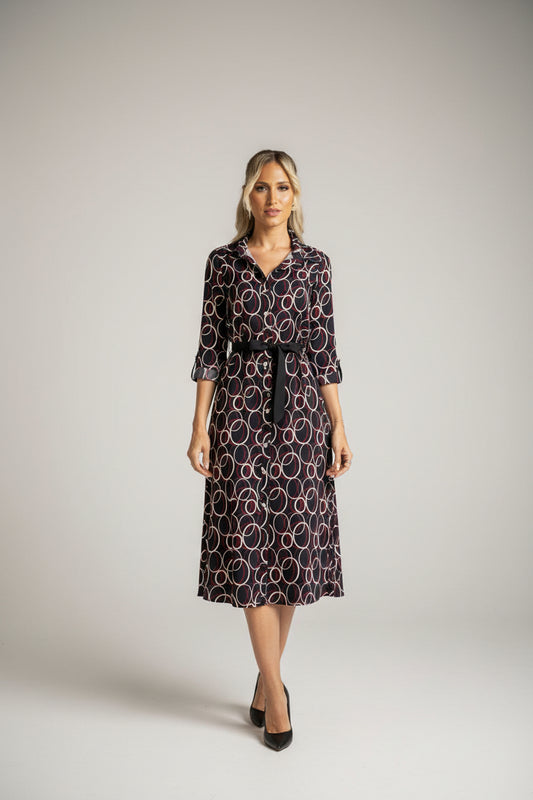 Printed midi shirt dress Ref. 375485
