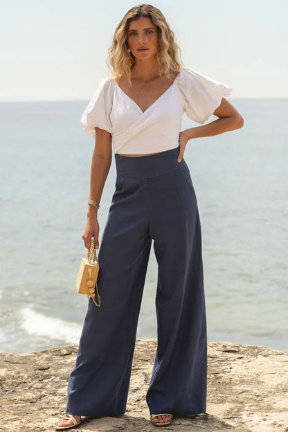 Linen top with sleeves Ref. 250771