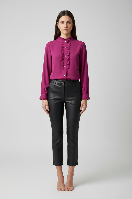 Plain shirt with buttons. Ref. 3523