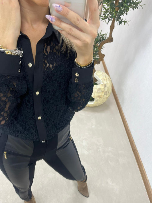 Camisa de renda com top Ref. 366920