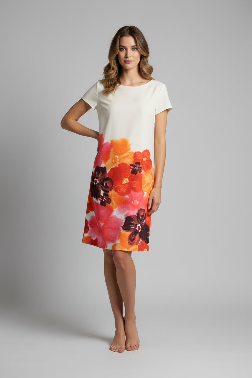 Short floral print dress