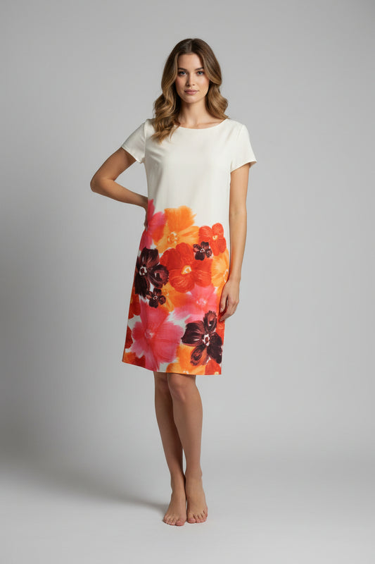 Short floral print dress