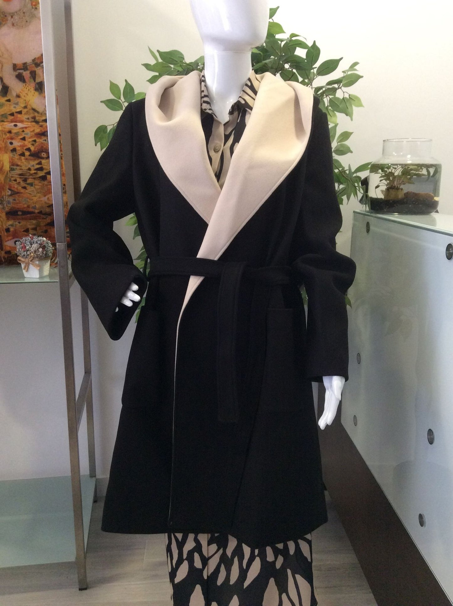 Sobretudo bicolor. Ref.9800020787889