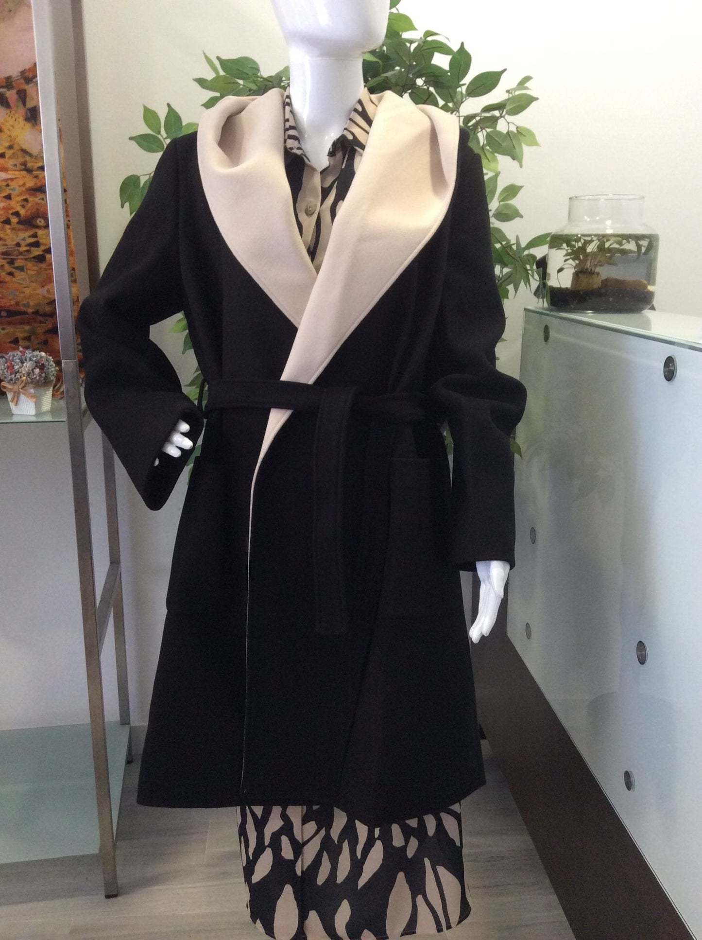 Sobretudo bicolor. Ref.9800020787889