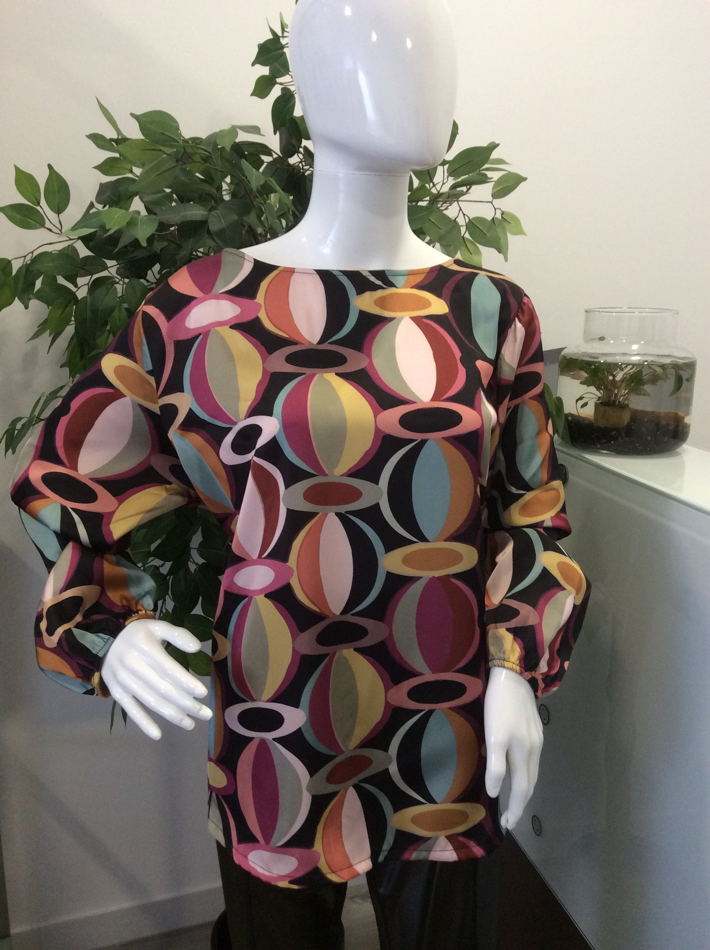 Camisa com padrão manga longa Ref. 231418