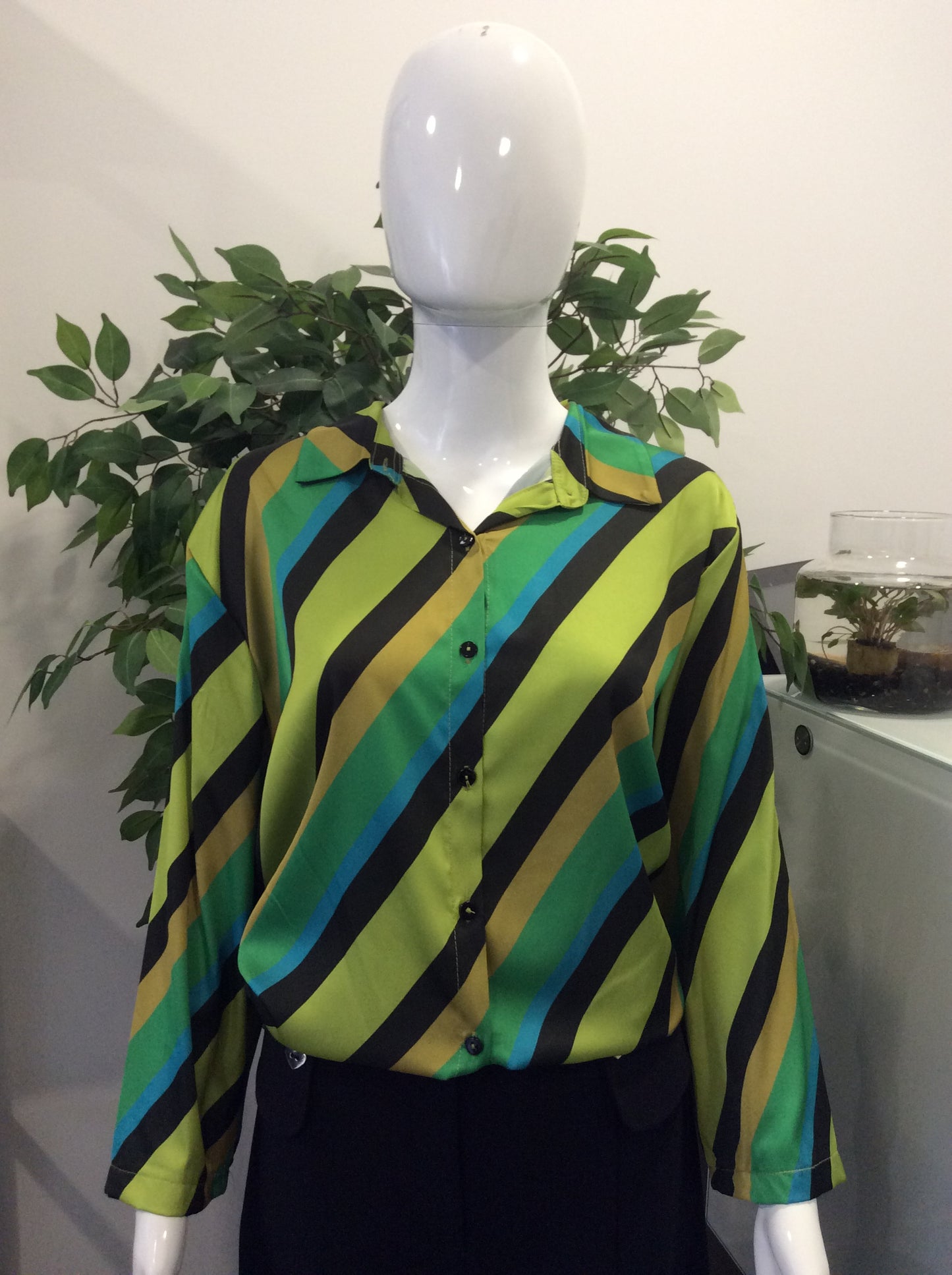 Camisa às listas com botões Ref. 1000000690569