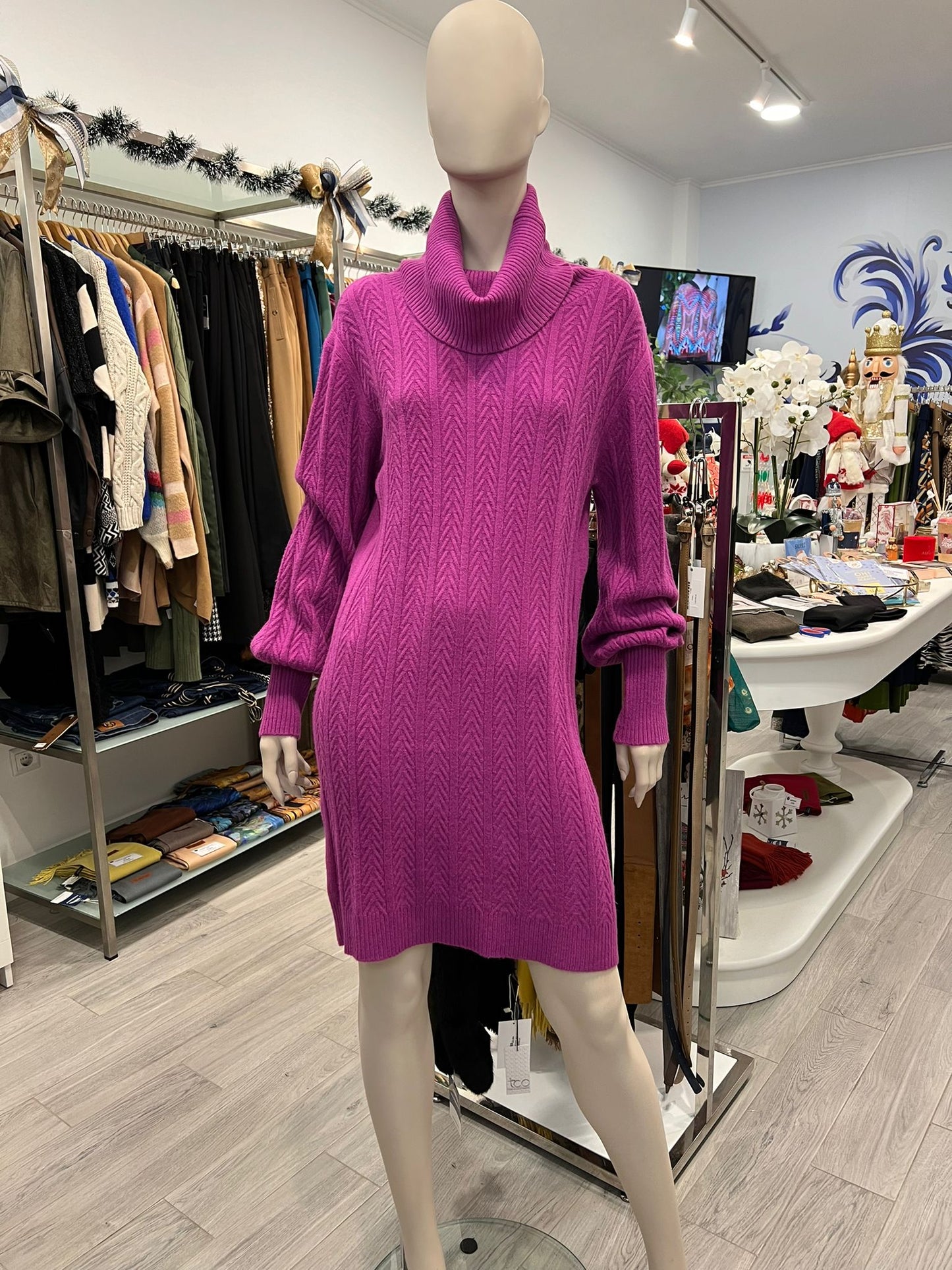 Vestido de malha liso. Ref. A2072