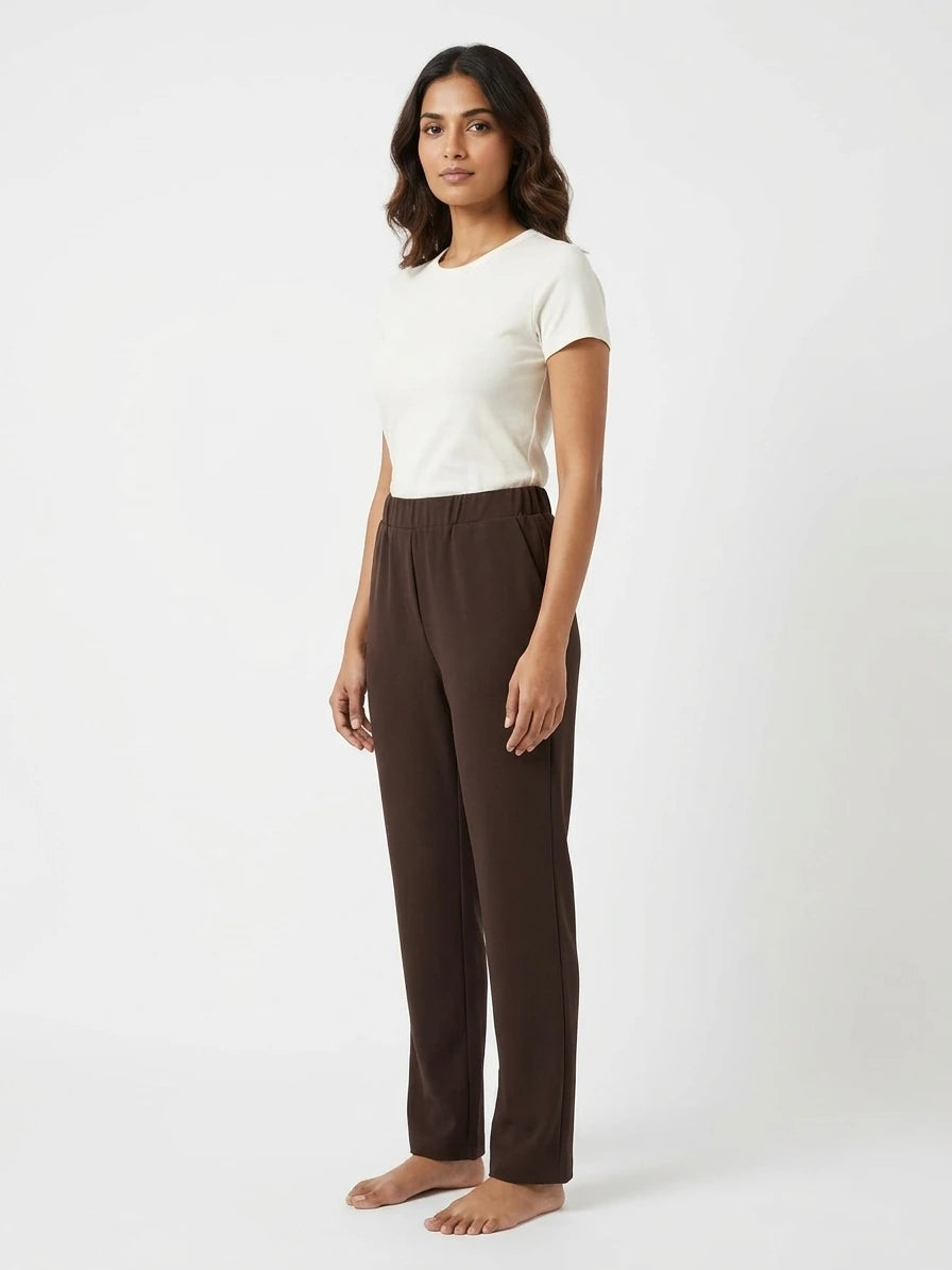 Plain long trousers