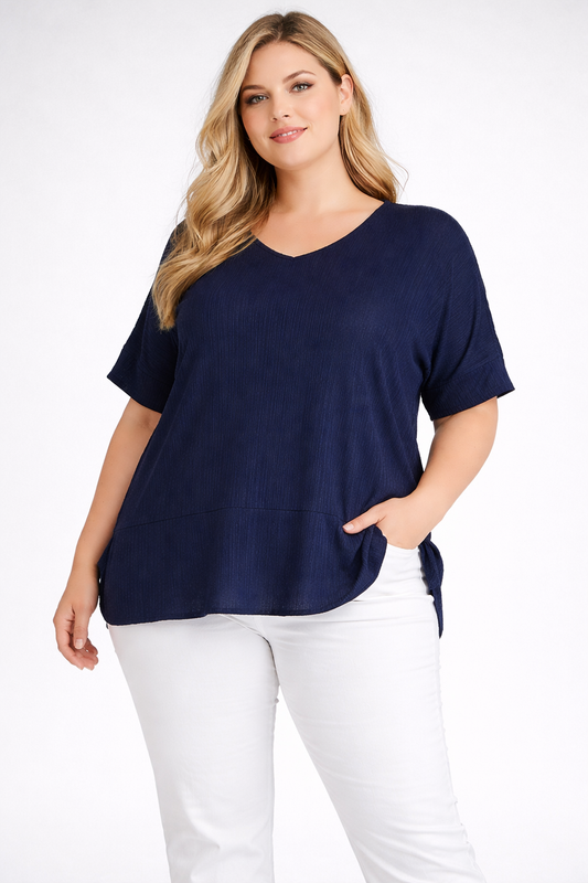Plain tunic with short sleeves Ref. 241276