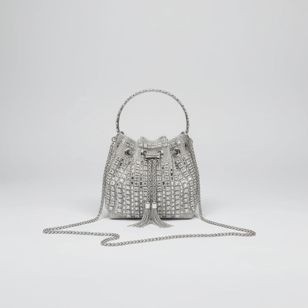 Glitter clutch bag