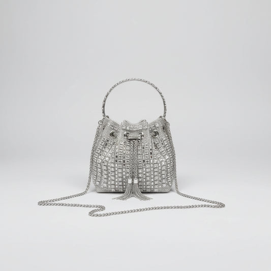 Glitter clutch bag