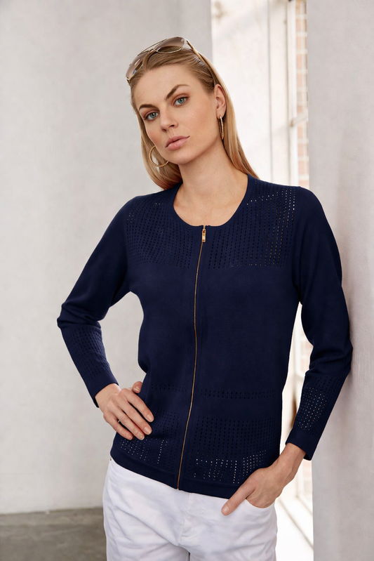 Cardigan de malha liso