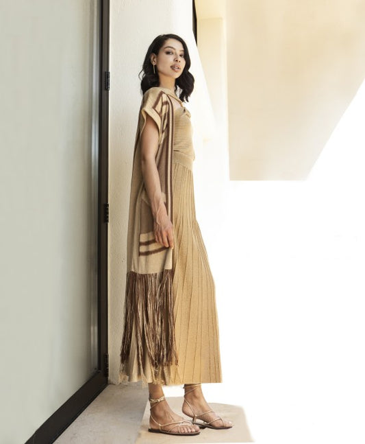 Fringed kimono