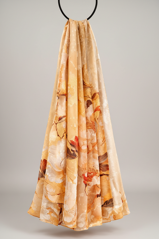 Large patterned scarf