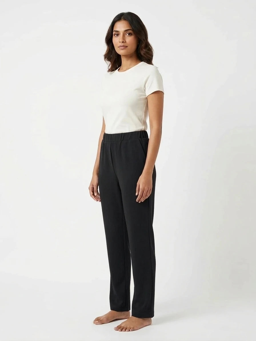 Plain long trousers