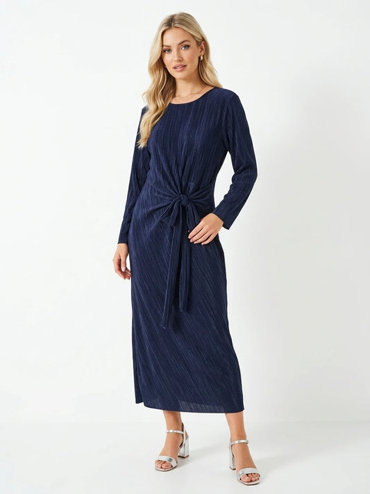 Pleated long dress