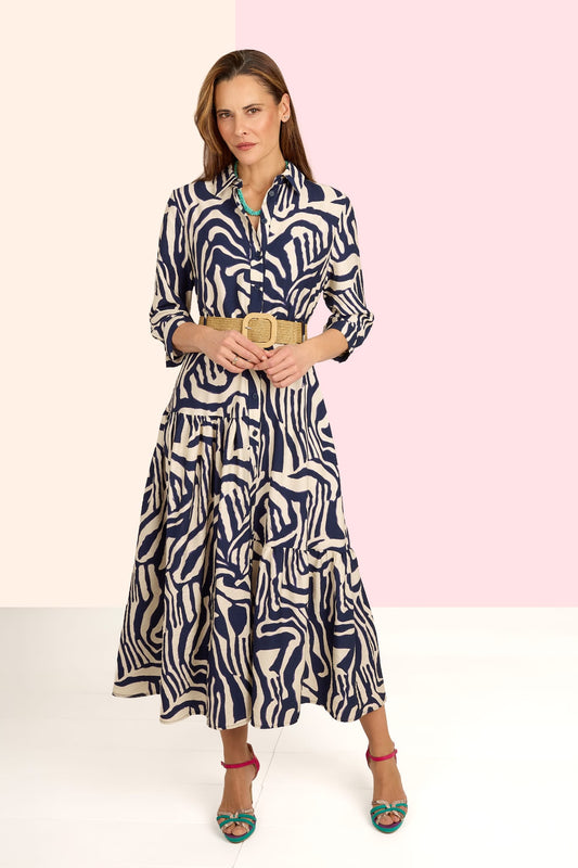 Vestido camiseiro midi