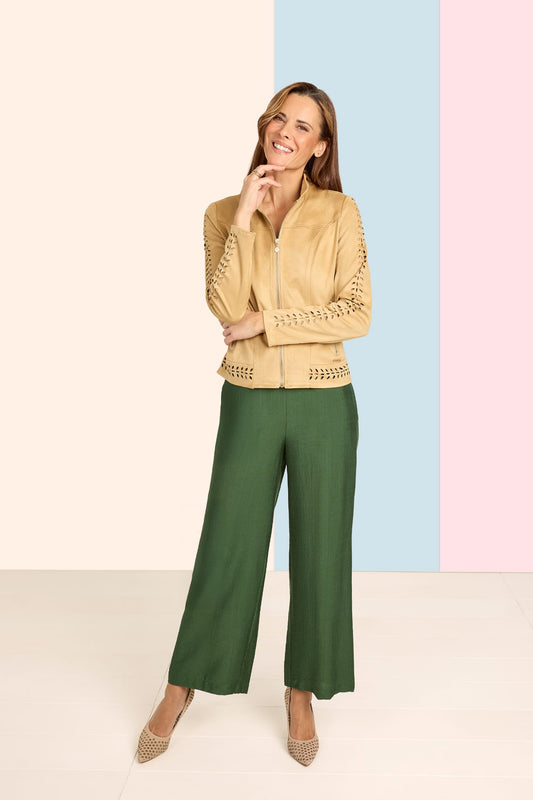 Plain straight trousers