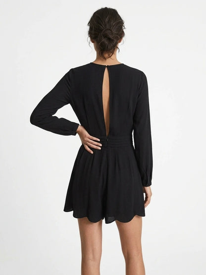 Plain short jumpsuit