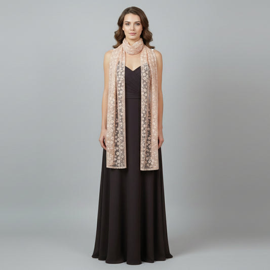 Plain lace scarf