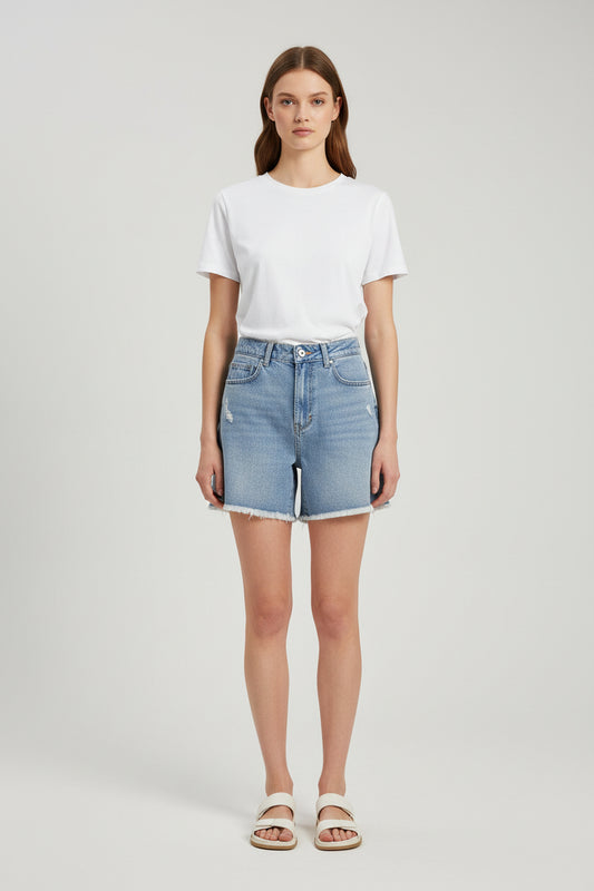 Denim shorts