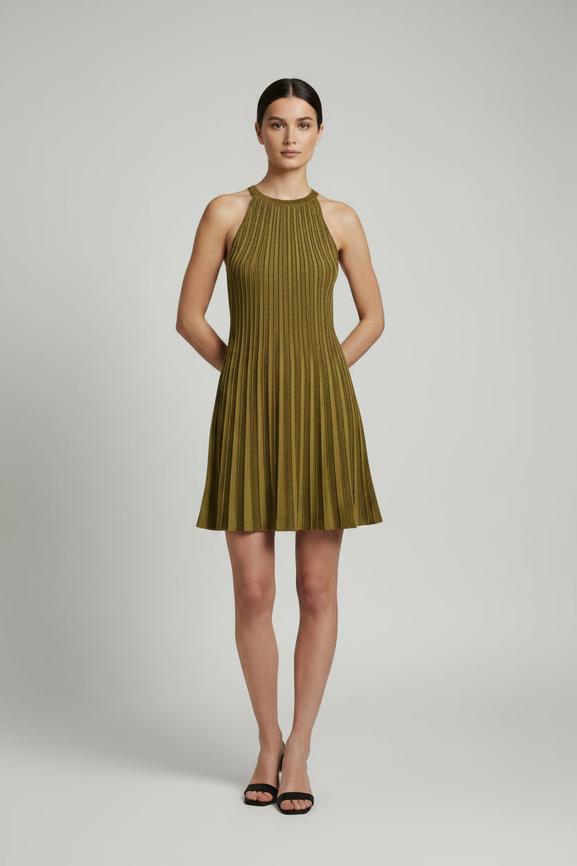 Vestido curto em malha