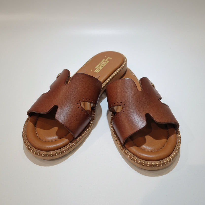 Leather slipper