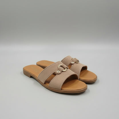 Leather slipper