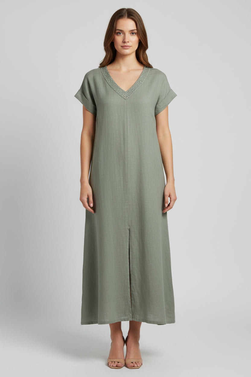 Plain midi dress