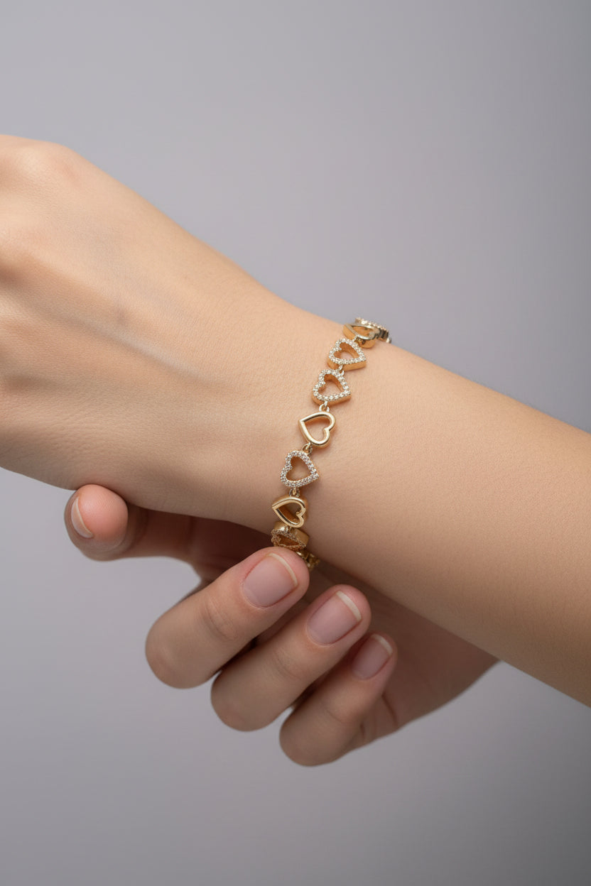 Costume jewellery - thick/double bracelet