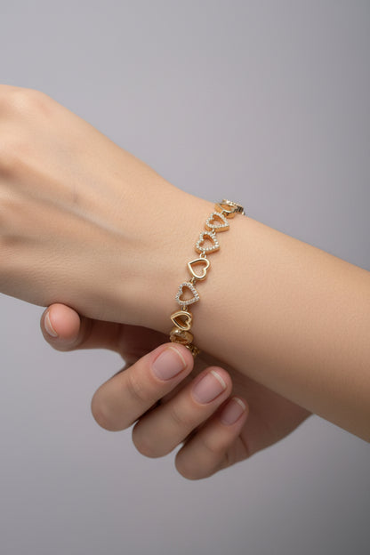 Costume jewellery - thick/double bracelet