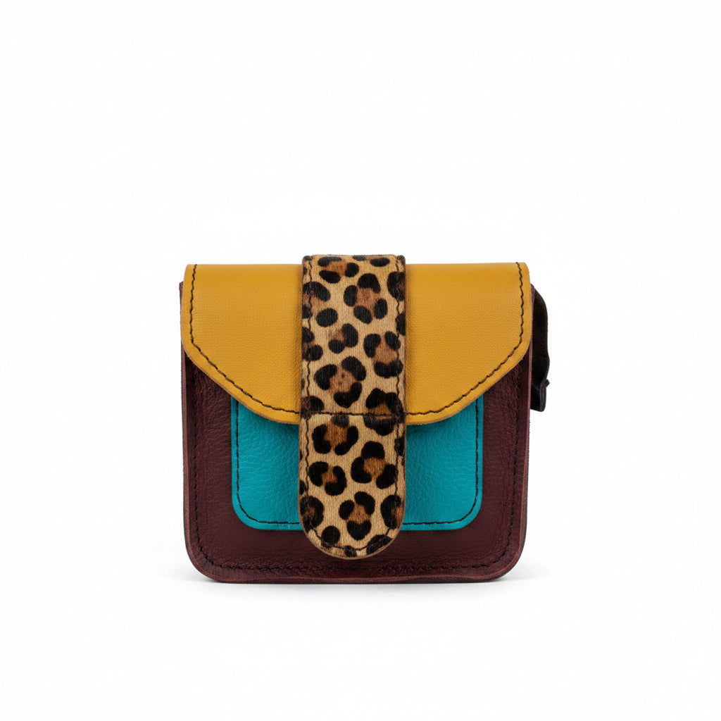 Porta moedas em pele