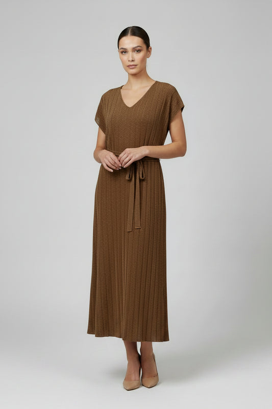 Vestido midi em malha