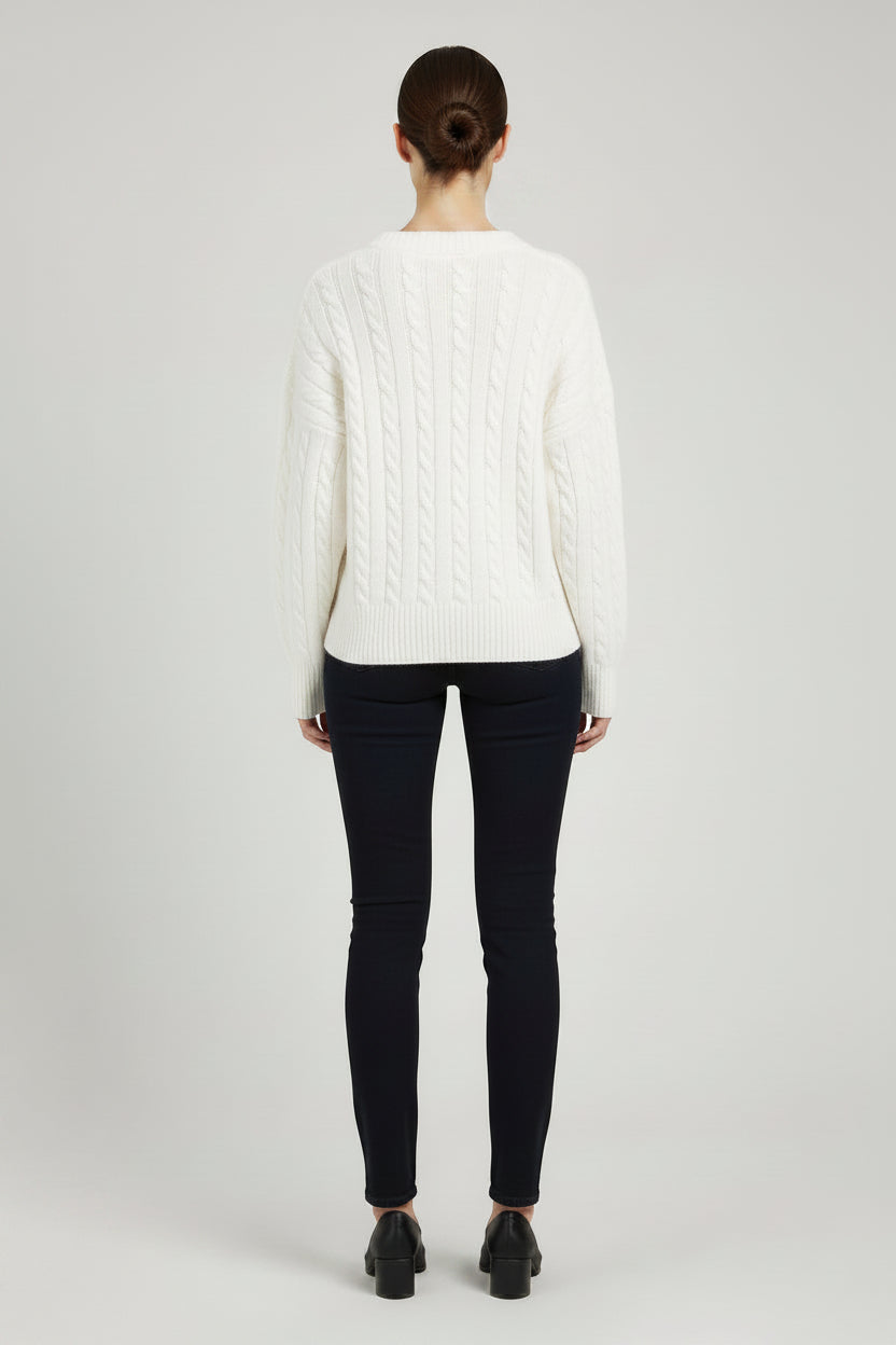 Plain straight trousers