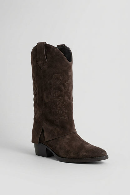 Bota texana em pele