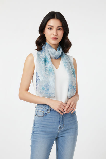 Small patterned scarf