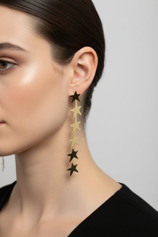 Costume Jewelry Large Stainless Steel Earrings Ref. 2021234