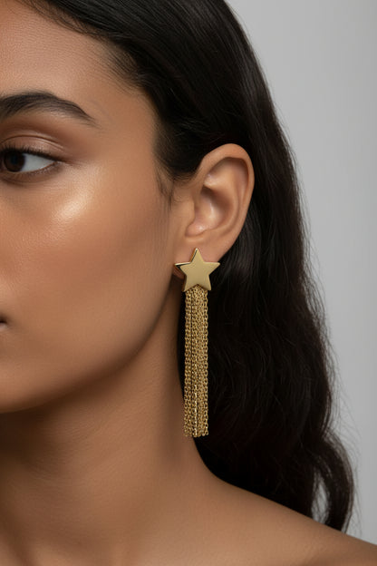 Costume Jewelry Large Stainless Steel Earrings Ref. 2021234