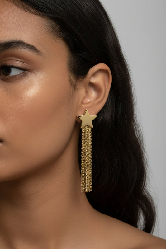 Costume Jewelry Large Stainless Steel Earrings Ref. 2021234