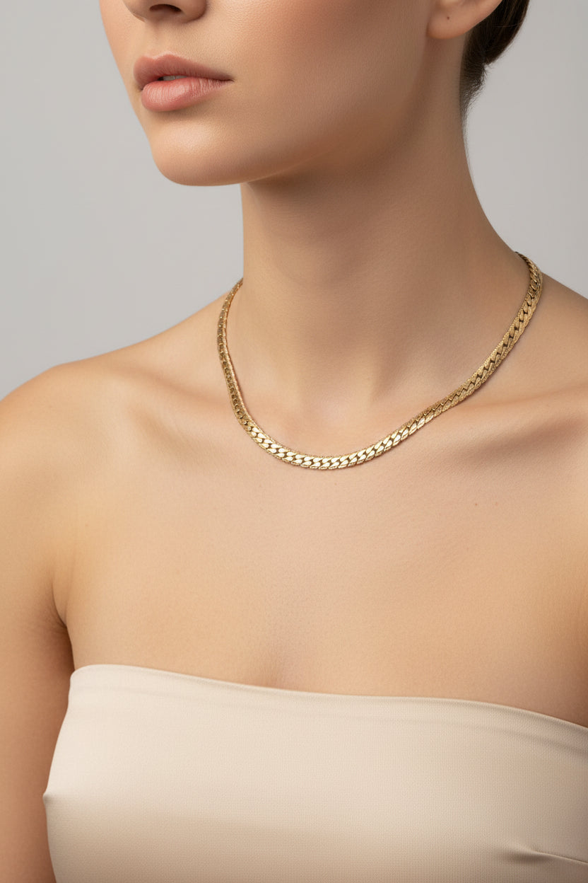 Jewelry Thick/Double Stainless Steel Necklace