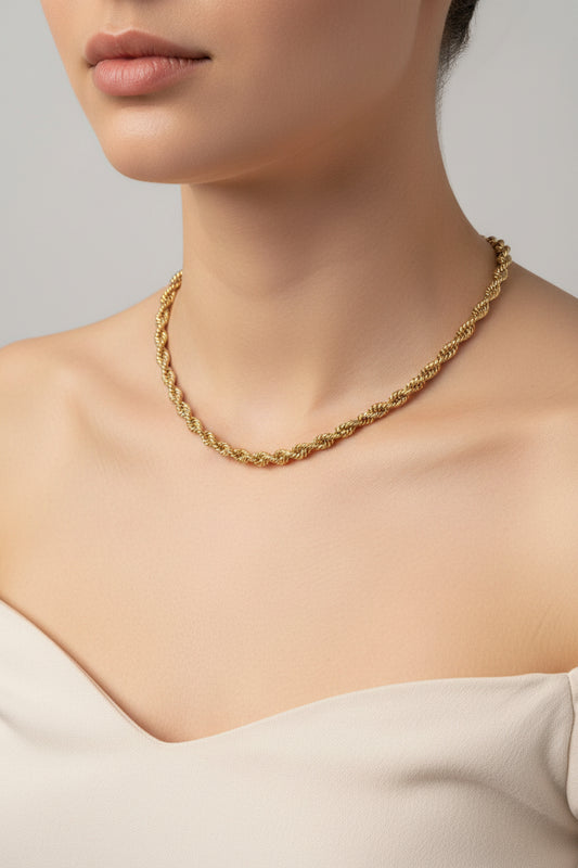 Jewelry Thick/Double Stainless Steel Necklace