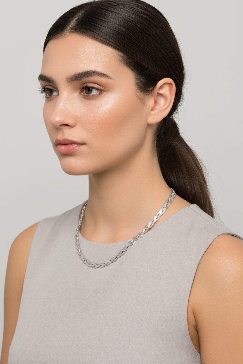 Jewelry Thick/Double Stainless Steel Necklace