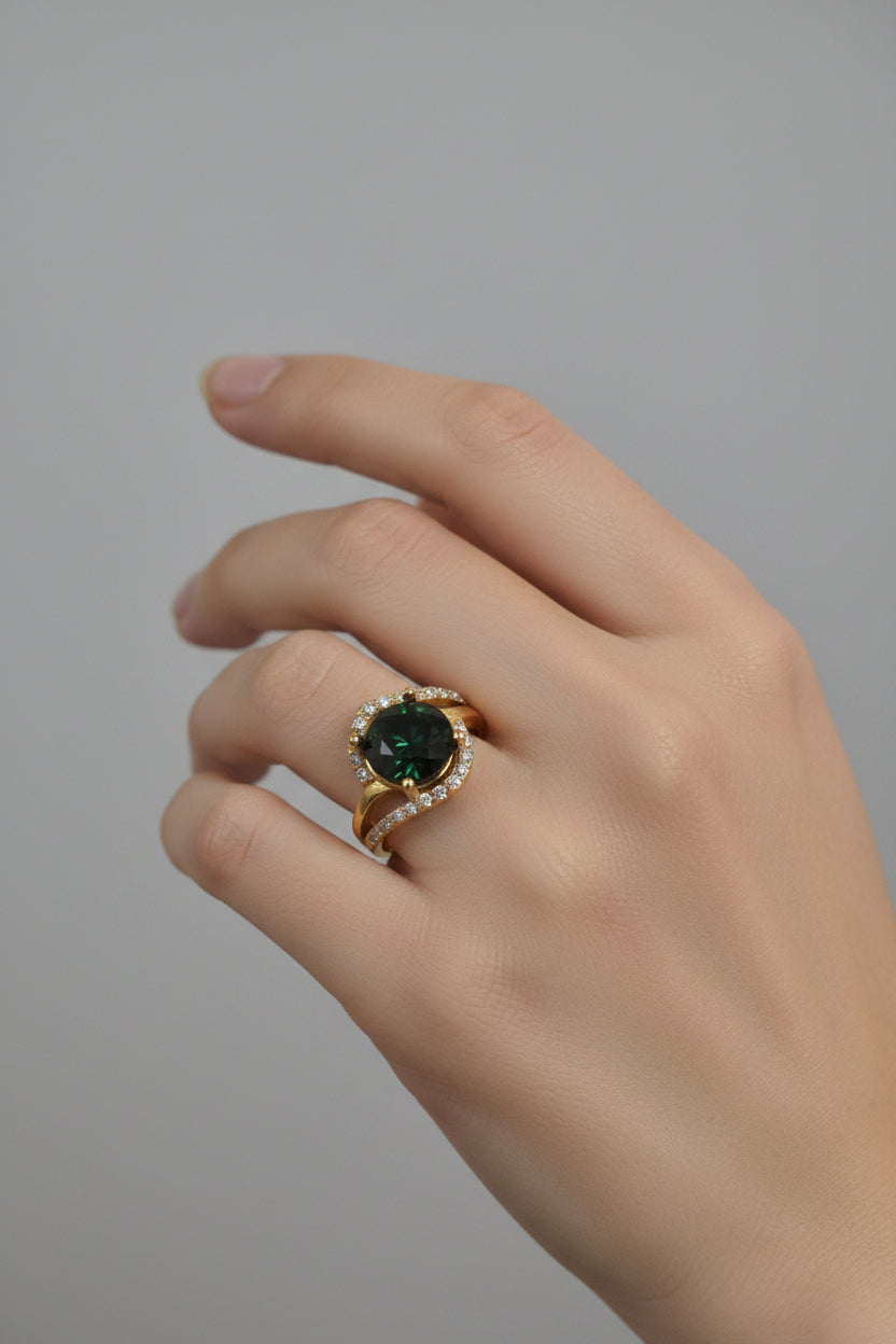 Ring with stones and doubles