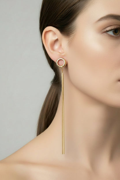 Costume Jewelry Large Stainless Steel Earrings Ref. 2021234