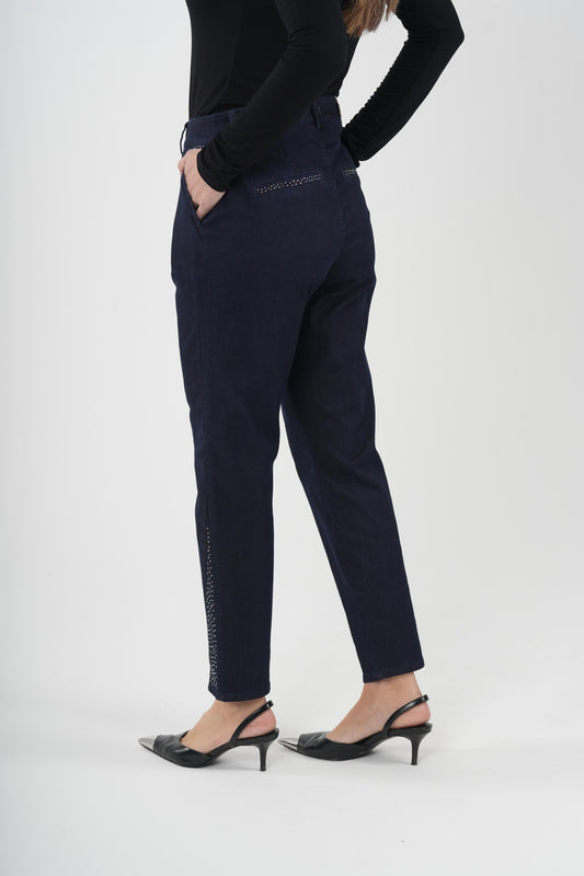 Chino pants with rhinestones Ref. 421076